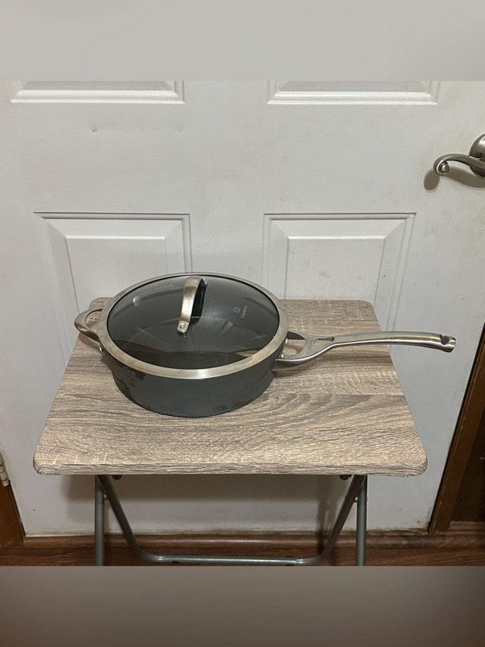 Calphalon Contemporary Non-Stick 3 QT Saute Pan Pot & Glass Lid 5003